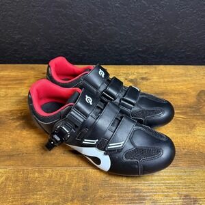Peloton Cycling Shoes Black Red Womens Size 9/ Mens 7 EU 40 Road Bike Spin‎